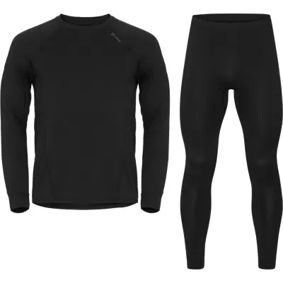 Urberg Men's Base Layer Set Black Beauty Solid