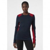 W Lifa Merino Midweight Crew, 598 Navy, S,  Ullunderställ