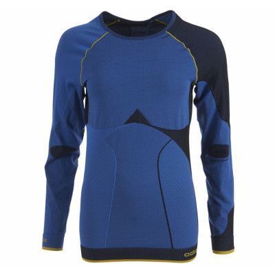 W Shirt L/S Crew Neck Evolutio, Campanula - Black, M,  Underställ