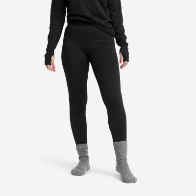 Waffle Baselayer Pants Dam Black, Storlek:4XL