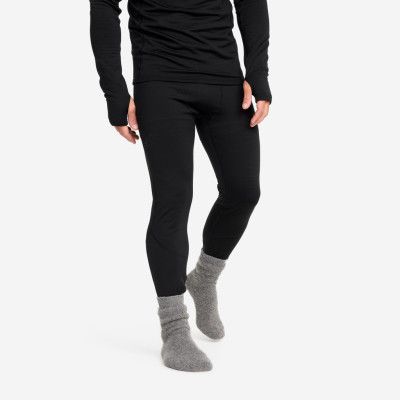 Waffle Baselayer Pants Herr Black, Storlek:M