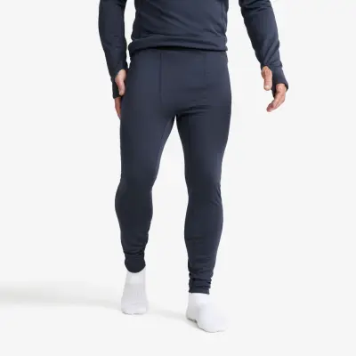 Waffle Baselayer Pants Herr Deep Navy, Storlek:L
