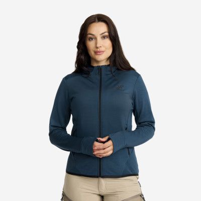 Waffle Hoodie - Dam - Moonlit Ocean, Storlek:S - Dam>Tröjor>Hoodies