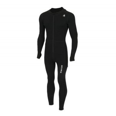 Warmwool Overall, Junior, Jet Black, 130,  Ullunderställ