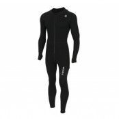 Warmwool Overall, Junior, Jet Black, 140,  Ullunderställ