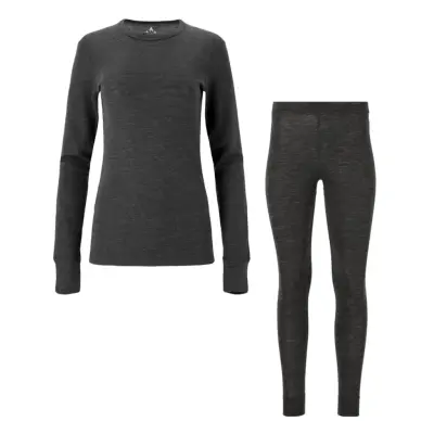 Whistler Cerro W Merino Wool Baselayer Set Black