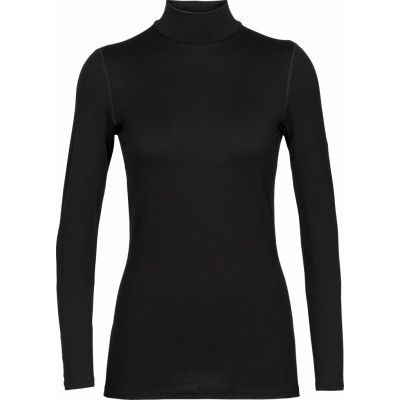 Icebreaker Women's 260 Tech Long Sleeve Turtleneck Black
