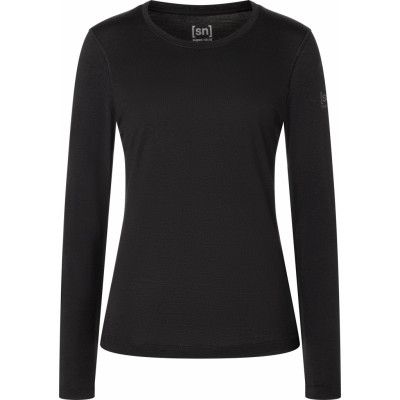 super.natural Women's Arctic230 Long Sleeve Jet Black