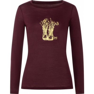super.natural Women's Blossom Boots Long Sleeve Wine Tasting/Gold