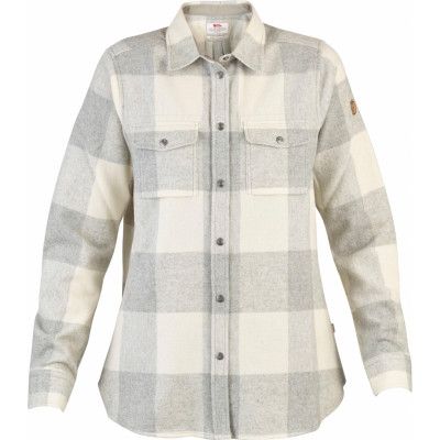 Fjällräven Women's Canada Shirt Longsleeve Fog/Chalk White