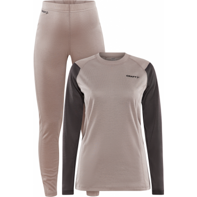 Craft Women's Core Warm Baselayer Set Clay/Granite