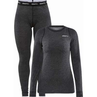 Craft Women's Core Wool Merino Set Black Melange