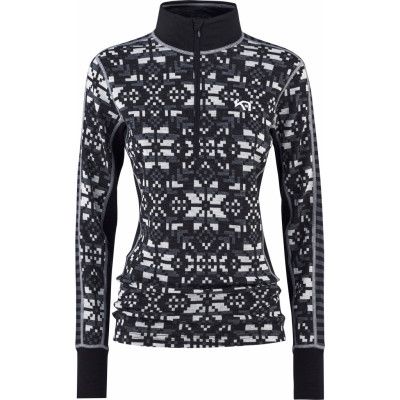 Kari Traa Women's Else Wool Half-Zip Black