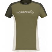 Norrøna Women's Falketind Equaliser Merino T-Shirt Olive Drab/Olive Night