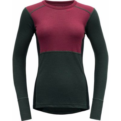 Devold Women's Lauparen Merino 190 Shirt Beetroot/Woods/Ink