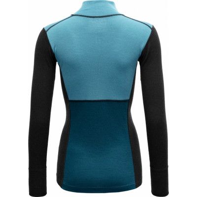 Devold Women's Lauparen Merino 190 Zip Neck Moon/Ink/Flood