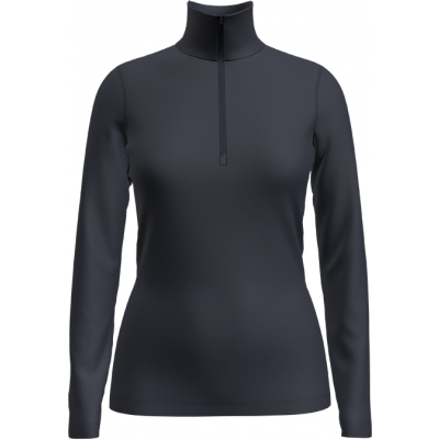 Icebreaker Women's Merino 260 Tech Long Sleeve Half Zip Thermal Top Midnight Navy