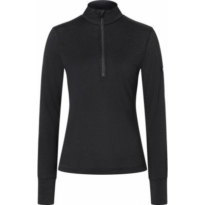 super.natural Women's Tundra175 Zip 1/4 Jet Black
