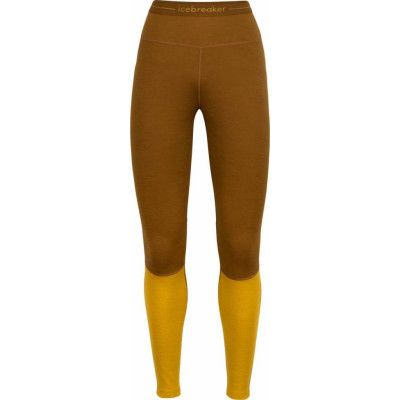 Icebreaker Women's Zoneknit 200 Leggings Clove/Silent Gold/Cb