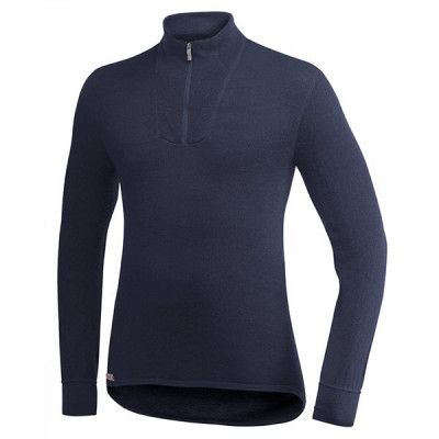 Woolpower 400 Zip Turtle Neck Dark Navy