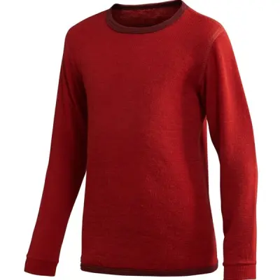 Woolpower Kids Crewneck 200 Autumn Red - 110/116 cl