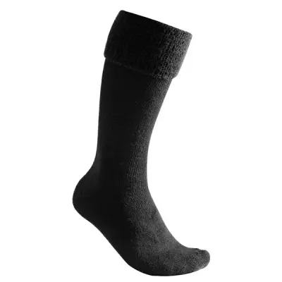 Woolpower Socks Knee-High 600 Black - 45-48