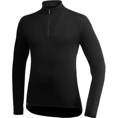 Woolpower Zip Turtleneck 200 Black Lite Black