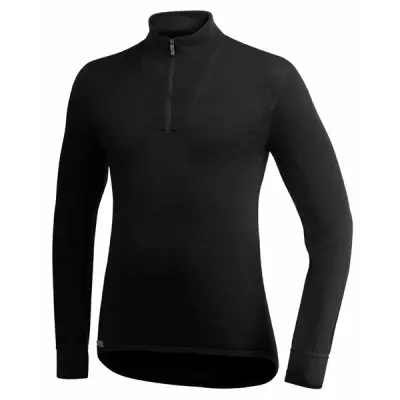 Woolpower Zip Turtleneck 400 Black Black XL