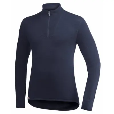 Woolpower Zip Turtleneck 400 Dark Navy - XXS