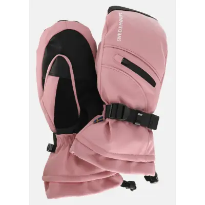 Cervinia Ski Mitten W, Dark Rose/Black, L,  Skidhandskar