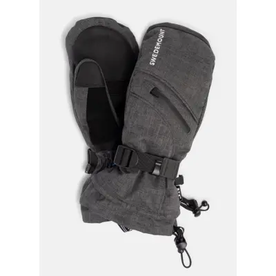 St. Anton Ski Mitten Jr, Charcoal Melange, M,  Skidhandskar
