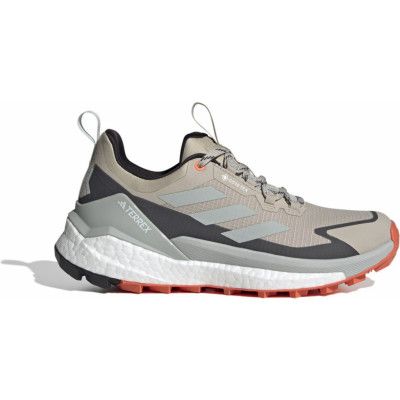 Adidas Women's TERREX Free Hiker 2.0 Low GORE-TEX Hiking Shoes Wonder Beige/Core Black/Semi Impact Orange
