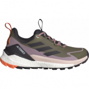 Adidas Women's Terrex Free Hiker 2.0 Low GORE-TEX Hiking Shoes Olive Strata/Aurora Black/Amber Tint