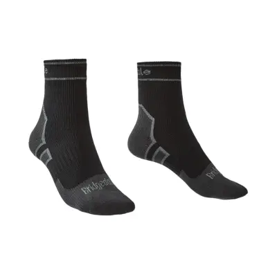 Bridgedale Storm Sock LW Ankle Black/Mid Grey