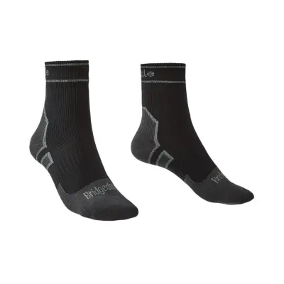 Bridgedale Storm Sock LW Ankle Black/Mid Grey