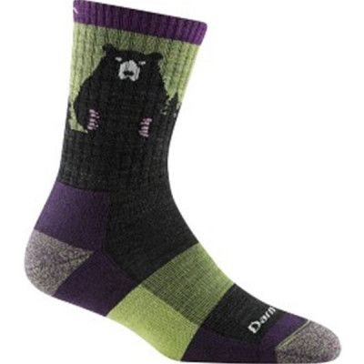 Darn Tough Bear Town Micro Crew Lightweight With Cushion Women Lime