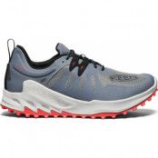 Keen Men's Zionic Waterproof Hiking Shoe Steel Grey/Poppy Red