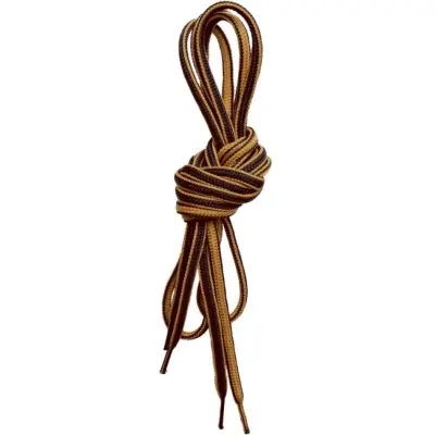 Lundhags Round Shoe Laces 130cm Yellow/Brown