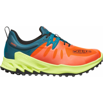 Keen Men's Zionic Waterproof Shoe Scarlet Ibis-Fjord Blue