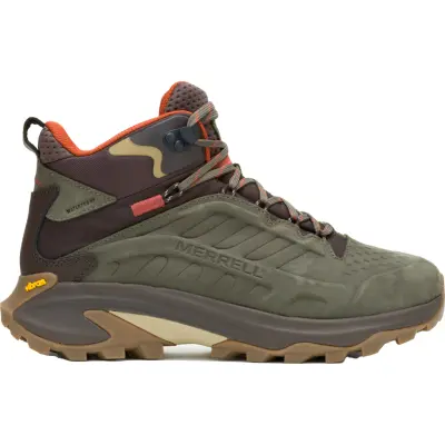Merrell Men's Moab Speed 2 Leather Mid Waterproof Olive
