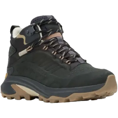 Merrell W's Moab Speed 2 Leather Mid WP Black