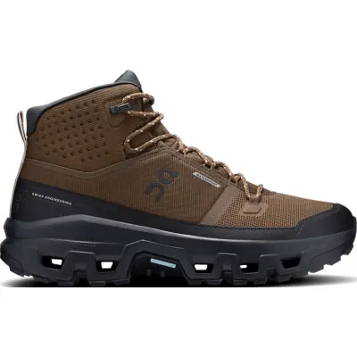 On Men's Cloudrock Mid Waterproof Earth/Black