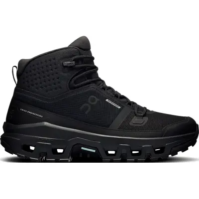 On Women's Cloudrock Mid Waterproof Black/Black