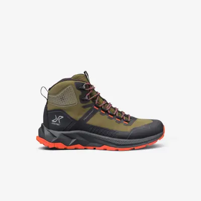 Phantom Trail Mid Waterproof Hiking Boots Herr Dark Olive/Lava, Storlek:41