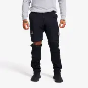 Rambler Lightweight Zip-off Pants Herr Black, Storlek:2XL