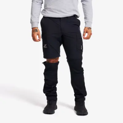 Rambler Lightweight Zip-off Pants Herr Black, Storlek:XL