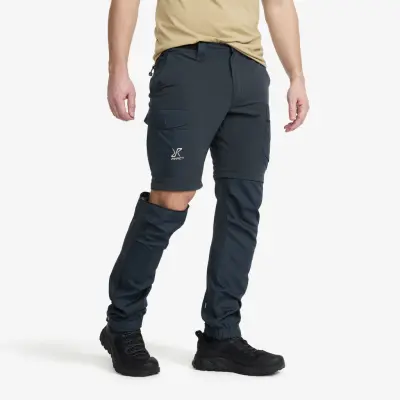 Rambler Lightweight Zip-off Pants Herr Blueberry, Storlek:L