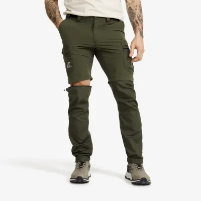 Rambler Lightweight Zip-off Pants Herr Forest Night, Storlek:L