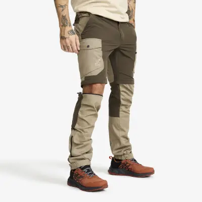 Rambler Lightweight Zip-off Pants Herr Mud/Brindle, Storlek:M