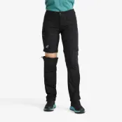 Range Pro Stretch Zip-off Pants - Dam - Black, Storlek:S - Dam>Byxor>Zip-off Byxor